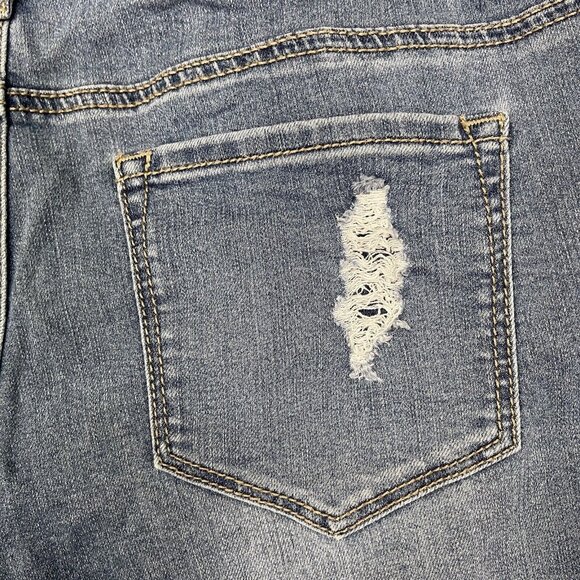 Altar’d State Shorts Womens 28 Blue Jeans Denim Cut Off Distressed Medium Wash - Picture 4 of 13